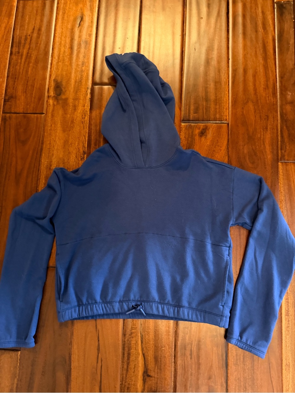 Athleta Girl Sz L/12 Navy Pullover Hoodie
